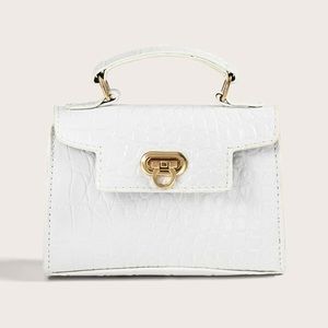 Mini croc skin purse